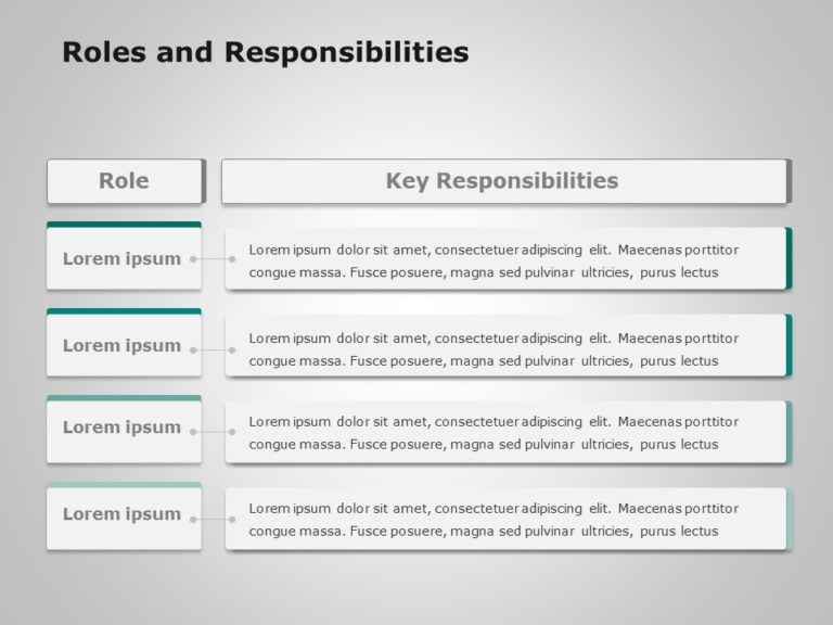 Animated Roles And Responsibilities 2 PowerPoint Template & Google Slides Theme