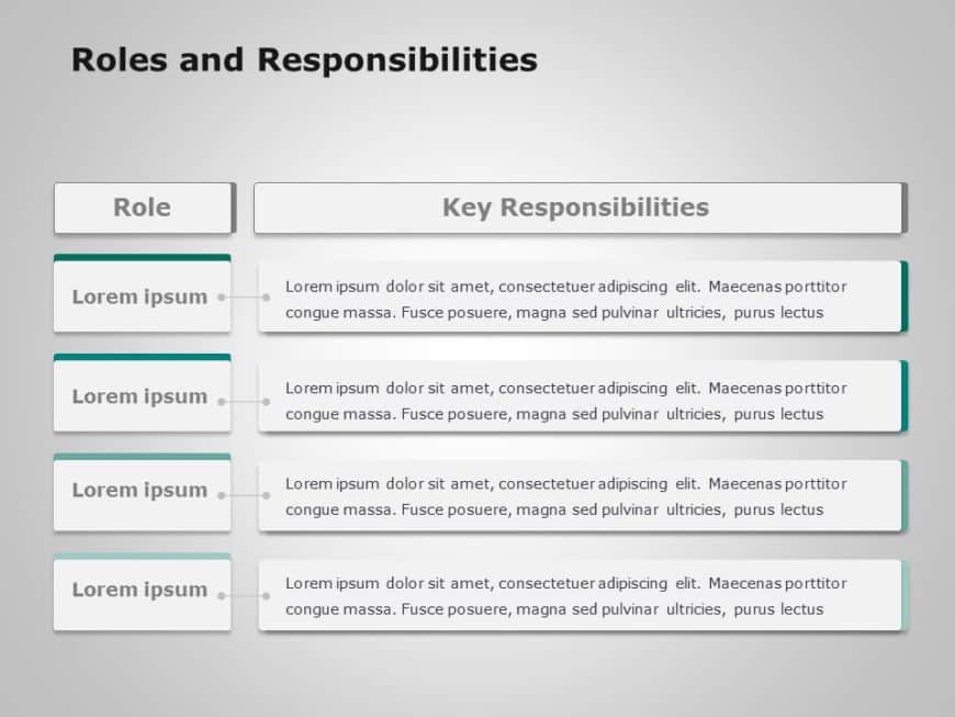 Animated Roles And Responsibilities 2 PowerPoint Template