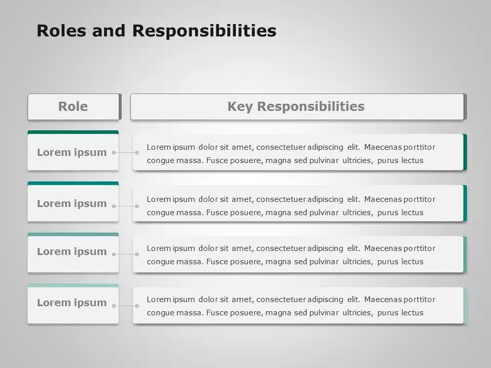 Animated Roles And Responsibilities 2 PowerPoint Template & Google Slides Theme