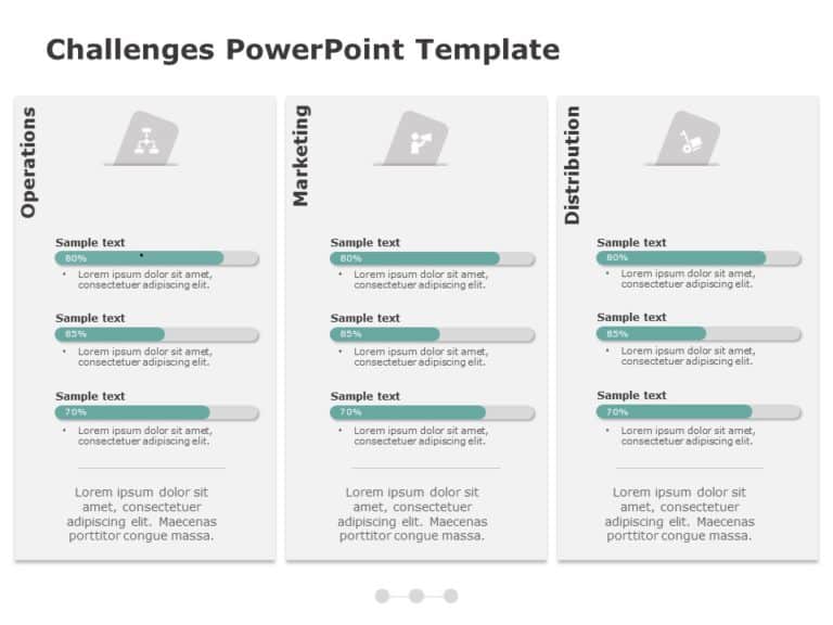 Animated Task completion status powerpoint template & Google Slides Theme