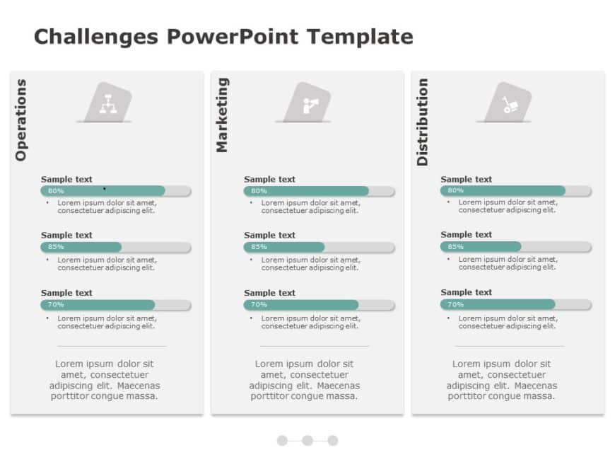 Animated Task completion status powerpoint template