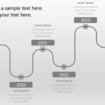 Animated Timeline Curved PowerPoint Template