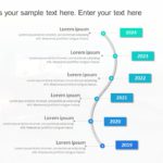 Animated Timeline Curved Template for PowerPoint and Google Slides Theme