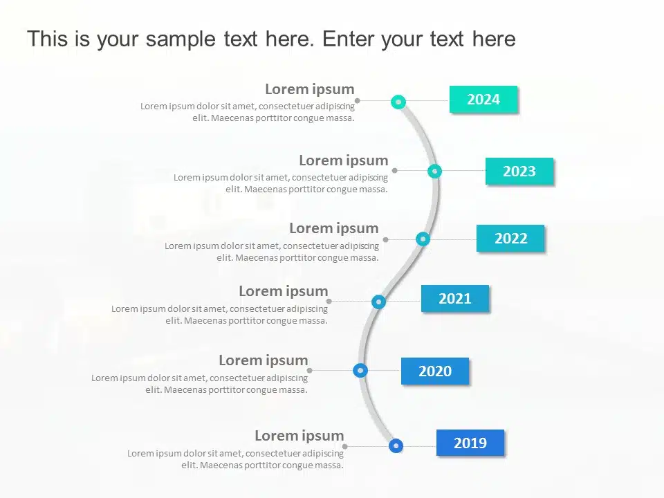 Animated Timeline Curved Template for PowerPoint and Google Slides Themes