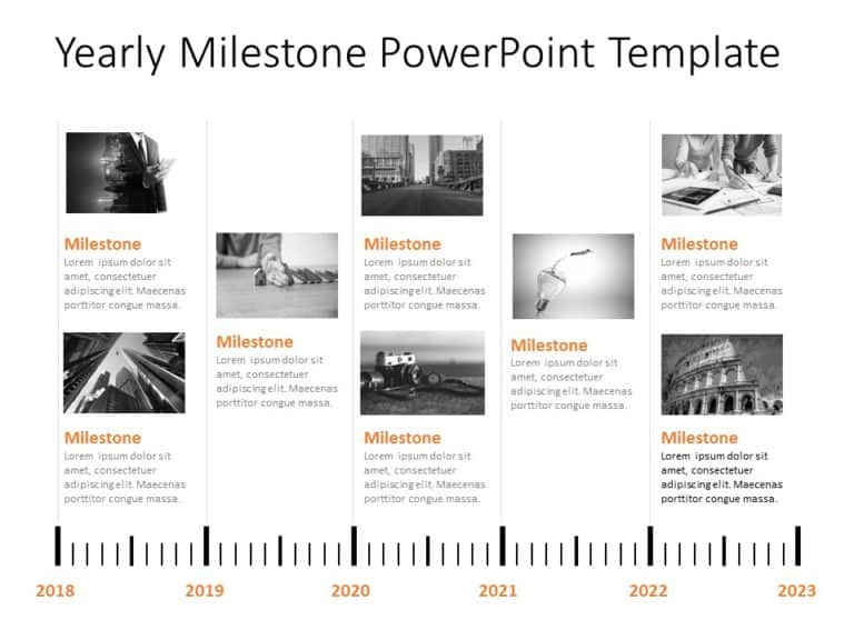 Animated Timeline 26 PowerPoint Template
