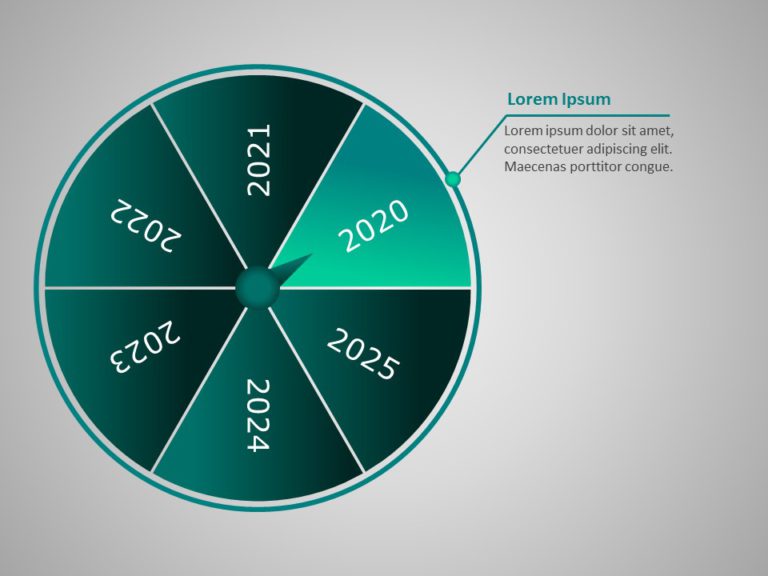 Animated Timeline Wheel PowerPoint Template & Google Slides Theme