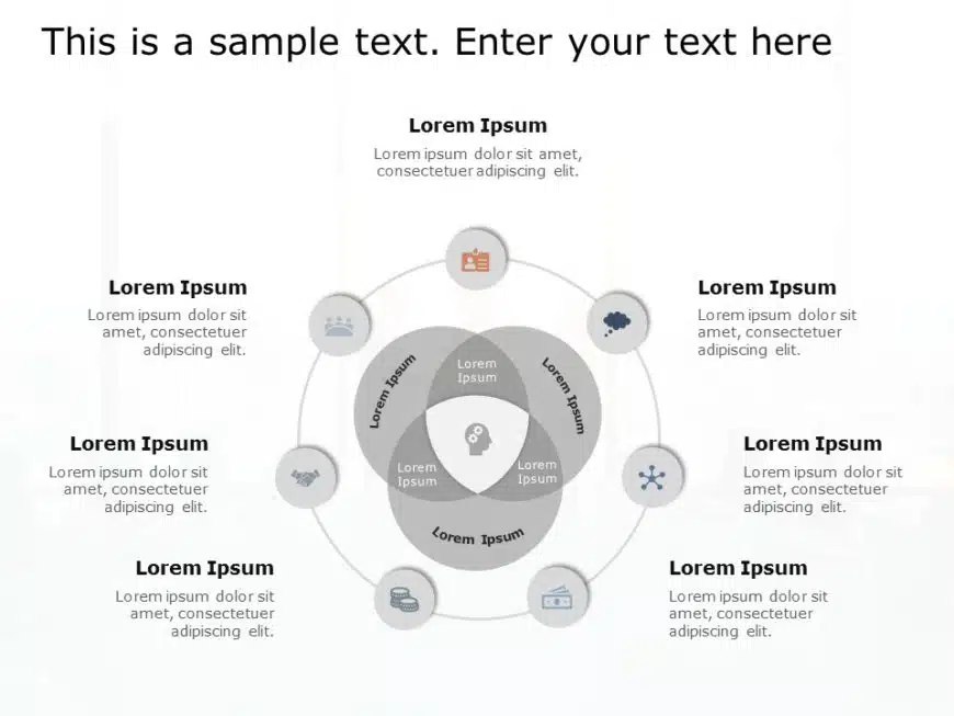 Animated Venn Business Strategy PowerPoint Template