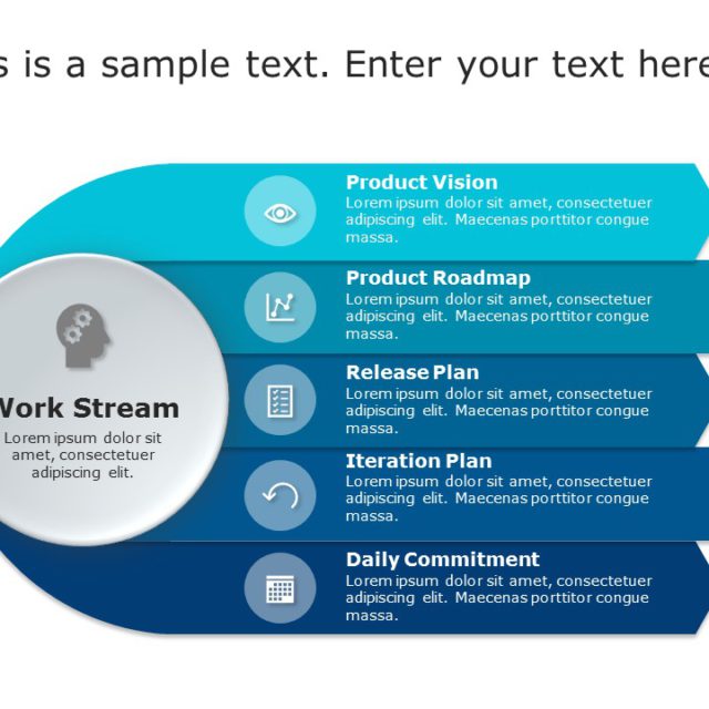 Workstream Project Plan List PowerPoint Template