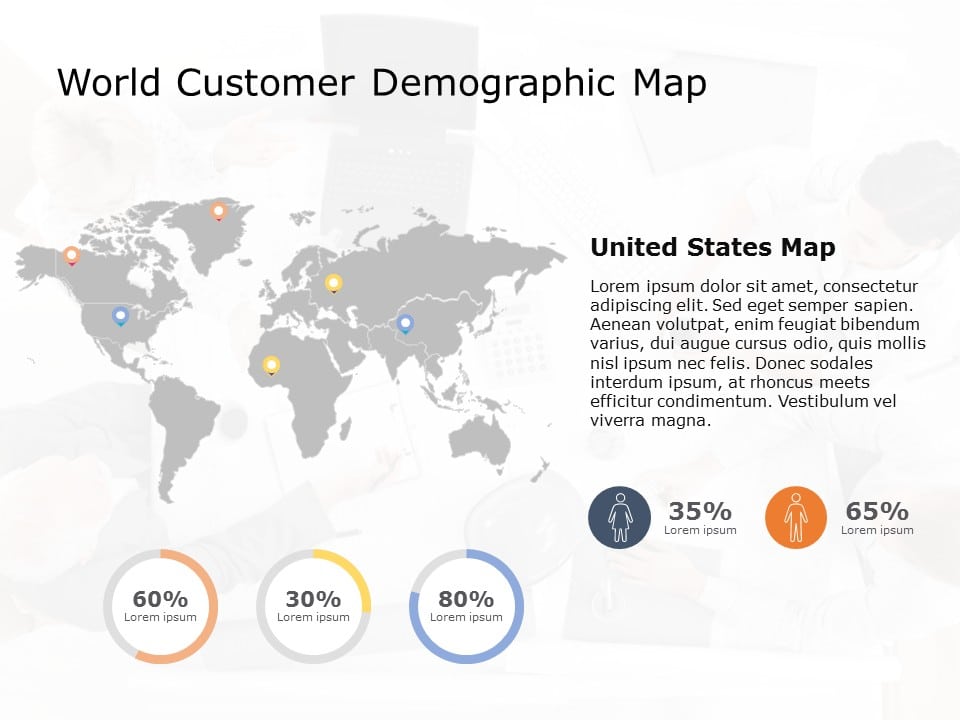Animated World Map 7 PowerPoint Template