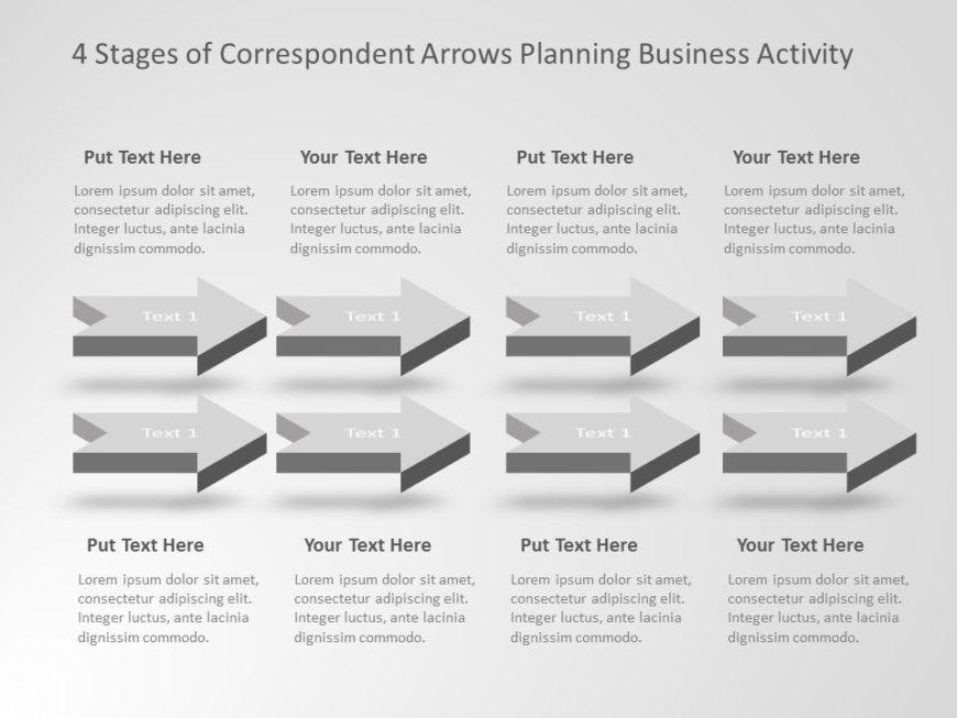 Arrows Business Planning Activity PowerPoint Template