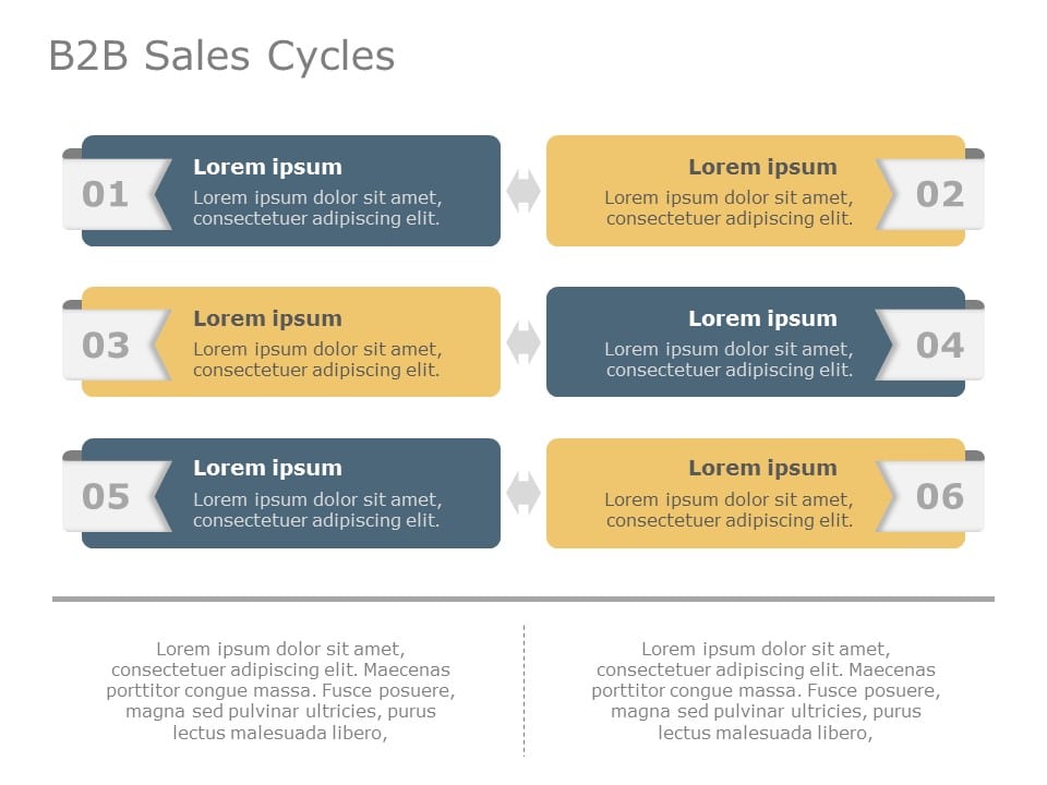 B2B Sales Cycle 02 PowerPoint Template