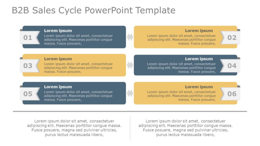 B2B Sales Cycle 02 PowerPoint Template