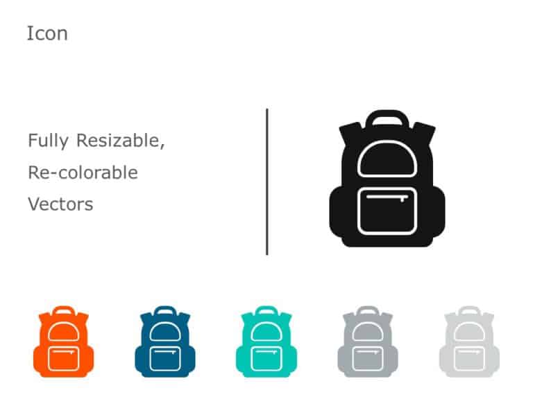 Backpack Icon 02 PowerPoint Template & Google Slides Theme