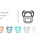 Backpack Icon 03 PowerPoint Template & Google Slides Theme