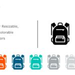 Backpack Icon 06 PowerPoint Template & Google Slides Theme