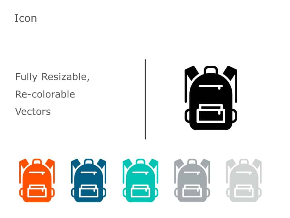 Backpack Icon 06 PowerPoint Template & Google Slides Theme