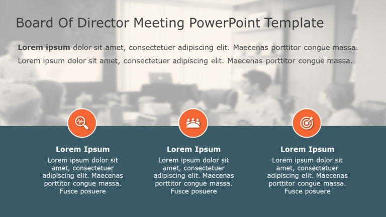 Board of Director Meeting PowerPoint Template & Google Slides Theme