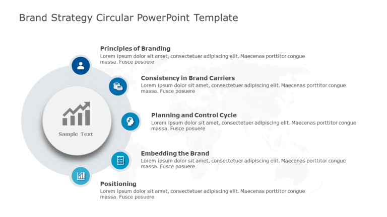 Brand Strategy Circular PowerPoint Template & Google Slides Theme