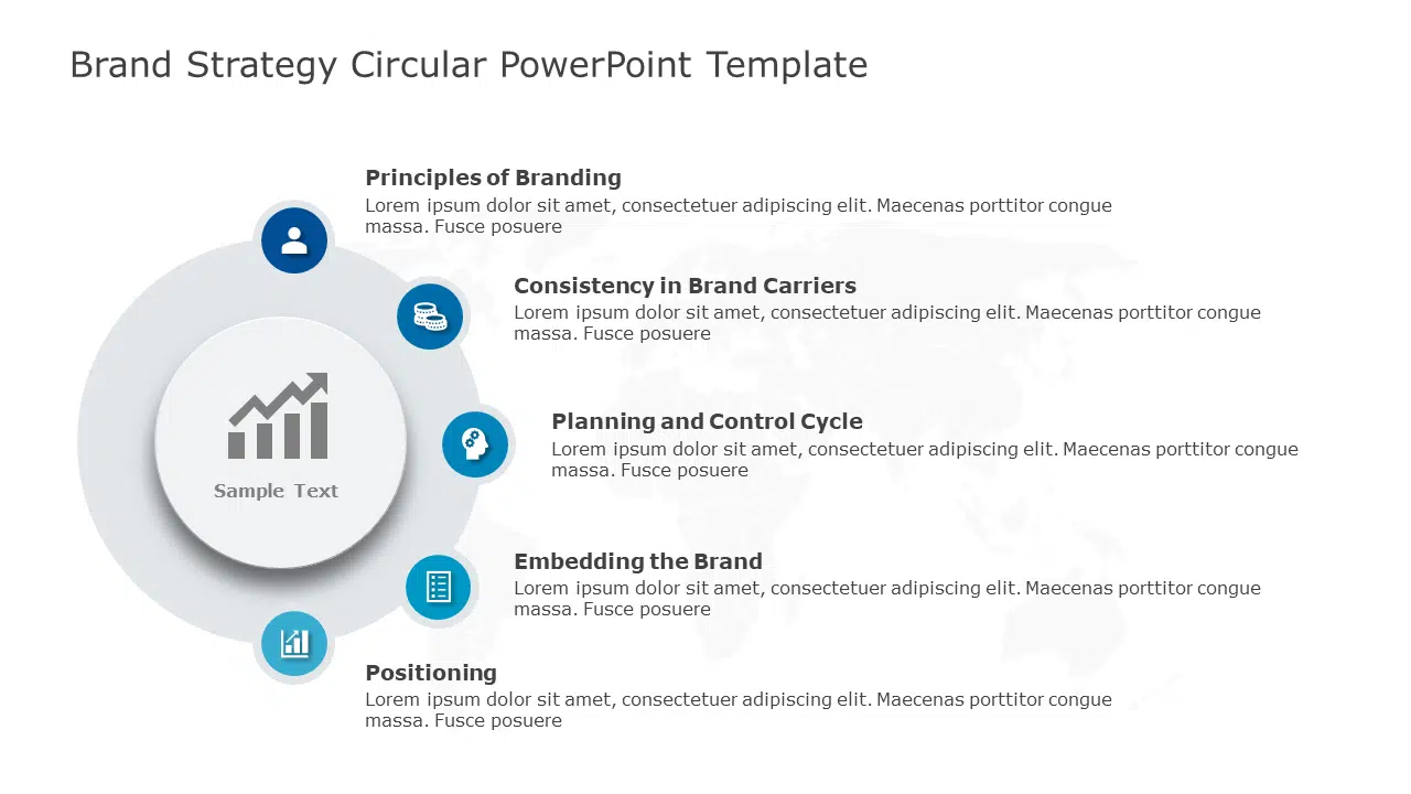 Brand Strategy Circular PowerPoint Template & Google Slides Theme