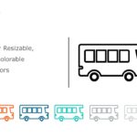 Bus Icon 03 PowerPoint Template & Google Slides Theme