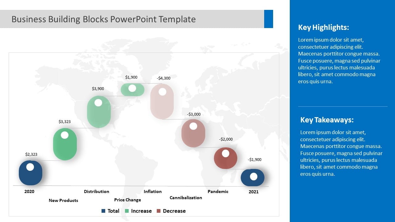 Business Building Blocks PowerPoint Template & Google Slides Theme