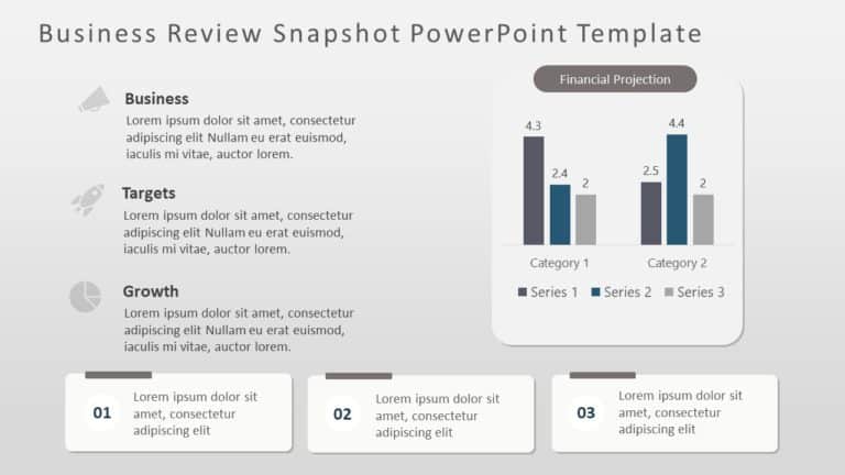 Business Review Snapshot PowerPoint Template & Google Slides Theme