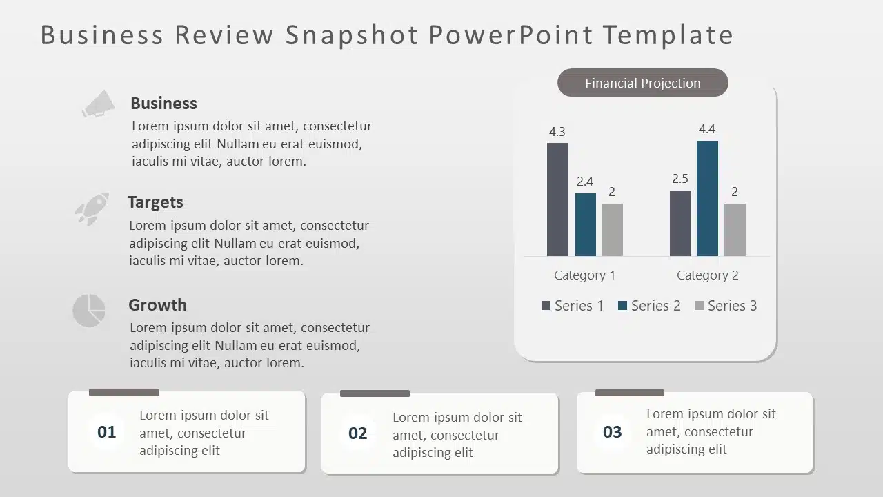 Business Review Snapshot PowerPoint Template & Google Slides Theme