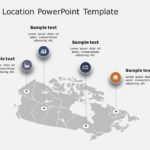 Canada Map Location PowerPoint Template & Google Slides Theme