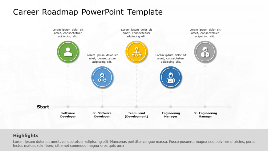 Career Roadmap 01 PowerPoint Template