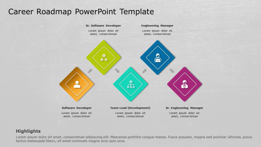 Career Roadmap 03 PowerPoint Template