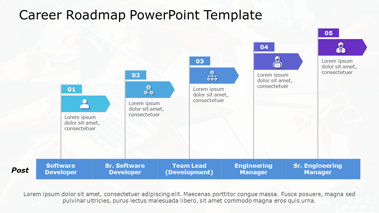 Professional Career Journey Roadmap Slide
