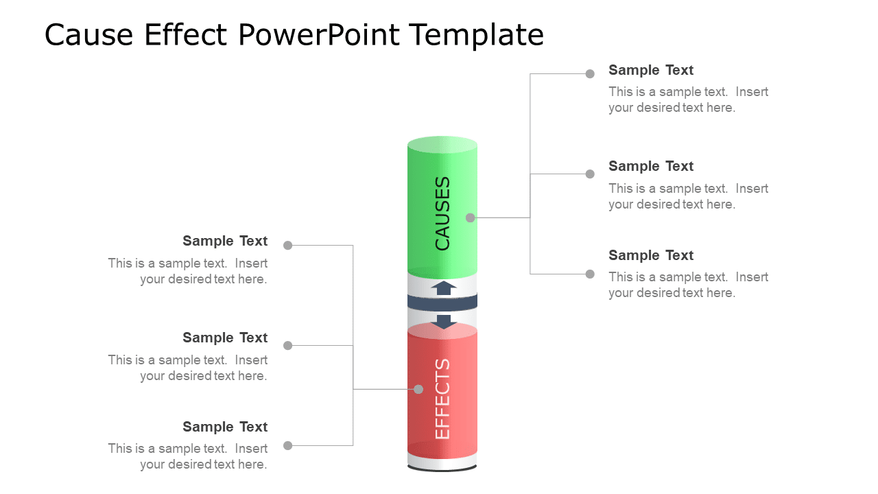 Cause Effect 13 PowerPoint Template & Google Slides Theme