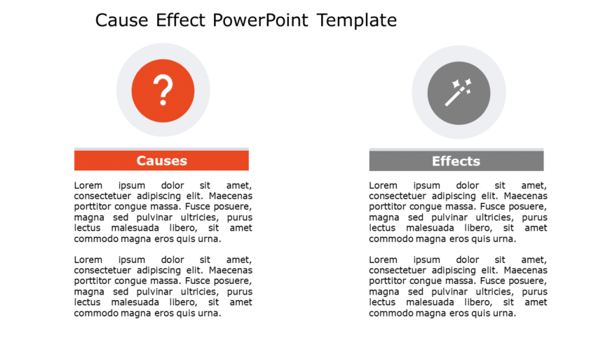 Cause Effect 131 PowerPoint Template