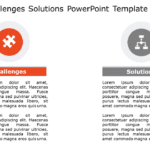 Challenges Solutions 132 PowerPoint Template & Google Slides Theme