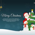 Christmas Greeting Card PowerPoint Template & Google Slides Theme