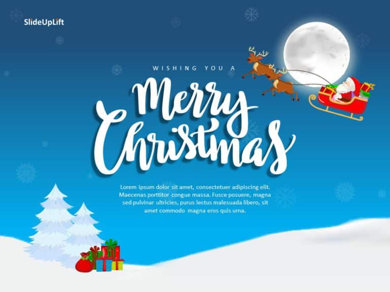 Christmas Greetings PowerPoint Template & Google Slides Theme