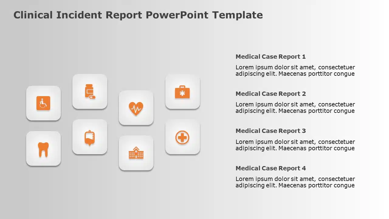 Clinical Incident Report 01 PowerPoint Template & Google Slides Theme