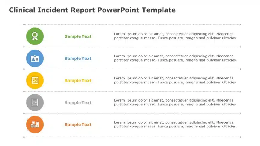 Clinical Incident Report 03 PowerPoint Template