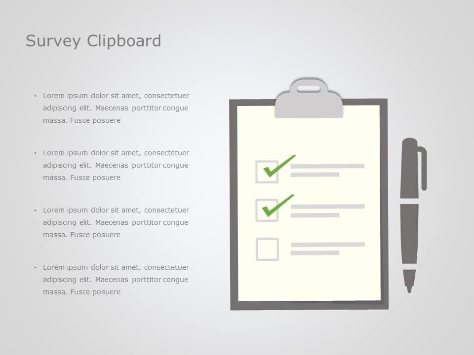 Clipboard Checklist 02 PowerPoint Template