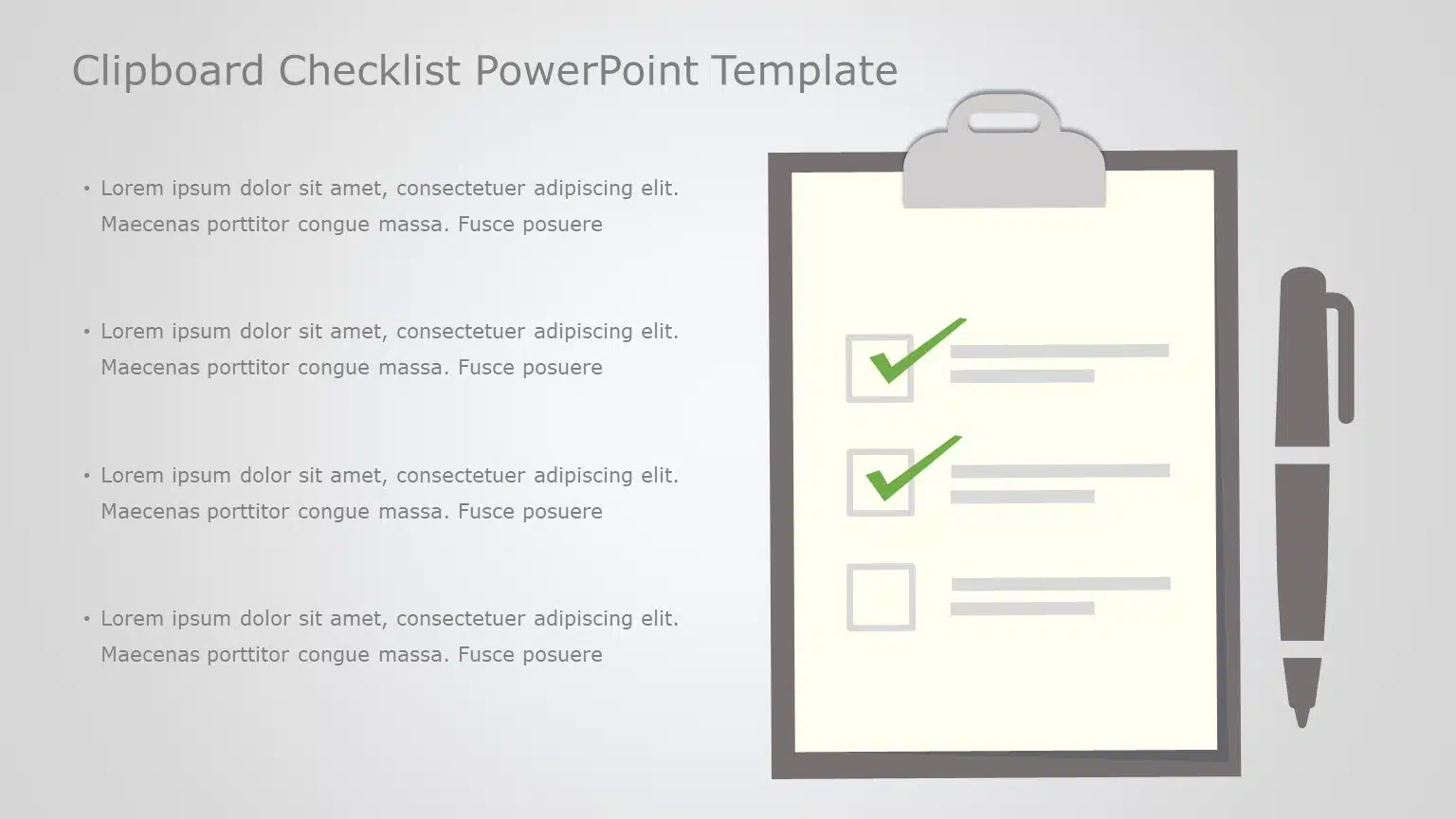 Clipboard Checklist 02 PowerPoint Template & Google Slides Theme