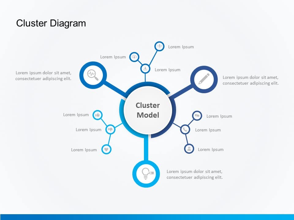 Cluster Diagram PowerPoint Template & Google Slides Theme