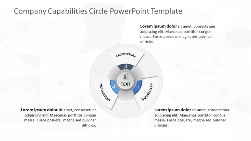Company Capabilities Circle PowerPoint Template