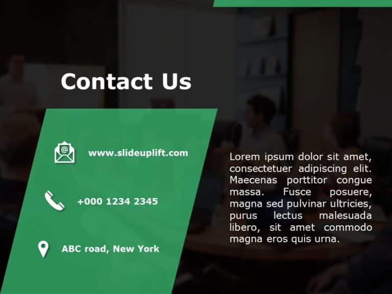 Contact Us Page 01 PowerPoint Template