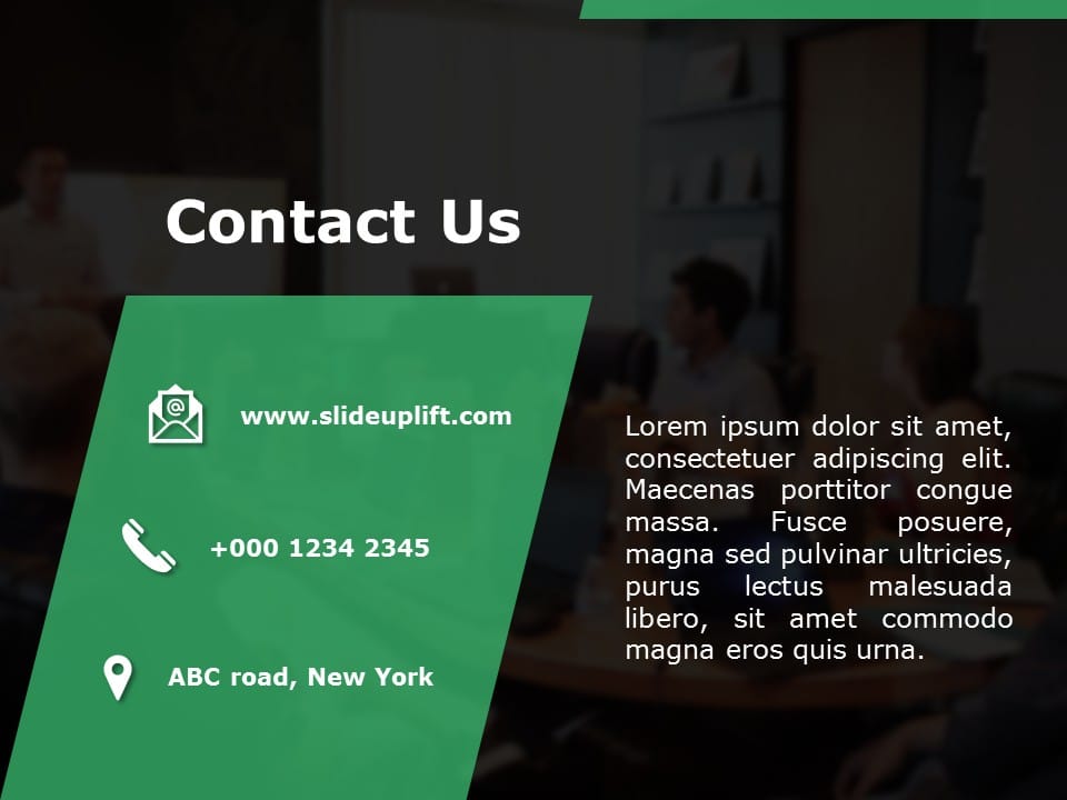 Contact Us Page 01 PowerPoint Template & Google Slides Theme
