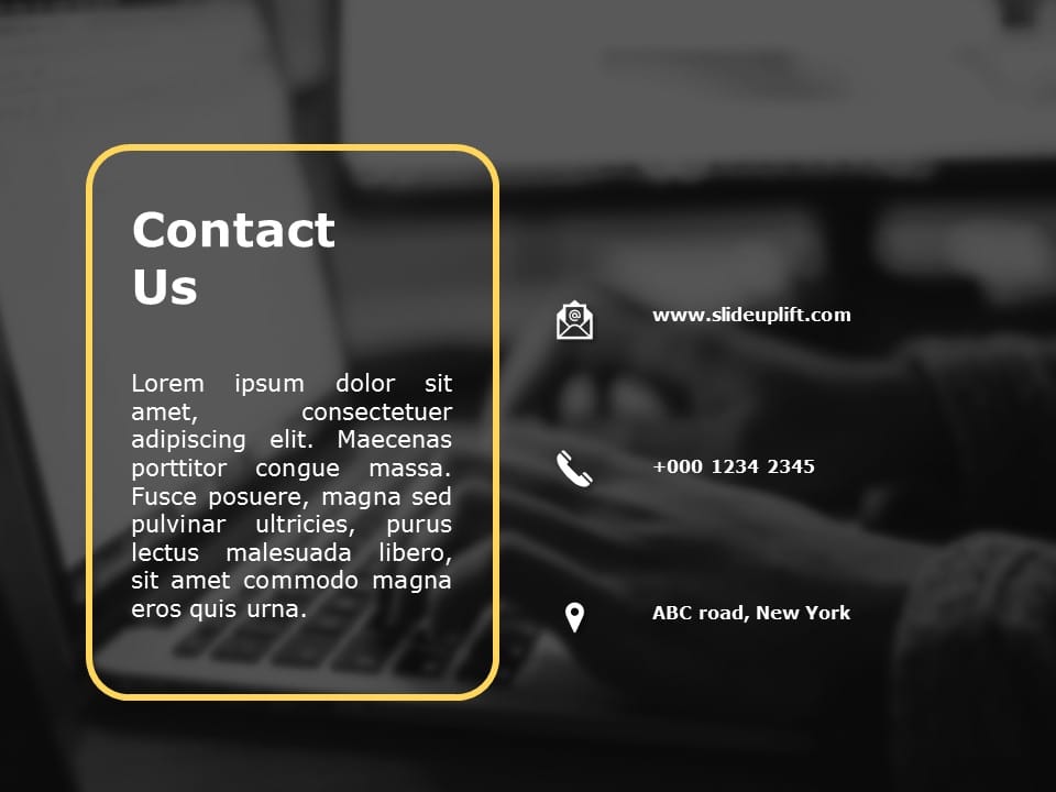 Contact Us Page 02 PowerPoint Template