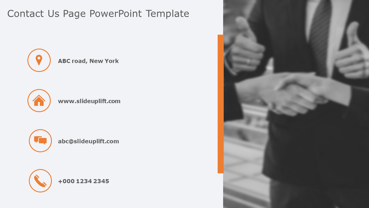 Contact Us Page 04 PowerPoint Template & Google Slides Theme