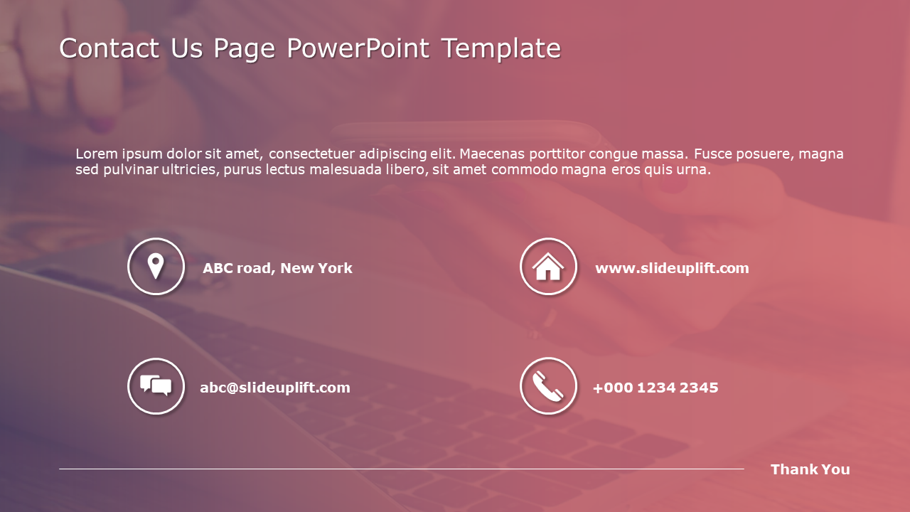 Contact Us Page 05 PowerPoint Template & Google Slides Theme