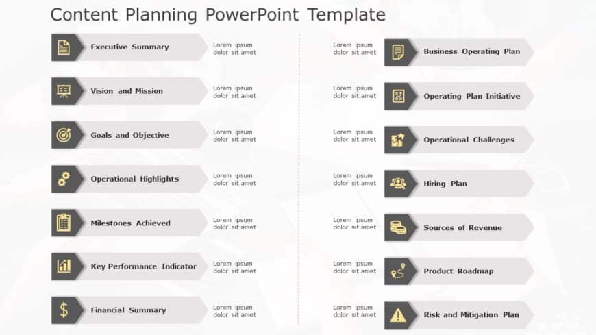 Content Planning 01 PowerPoint Template