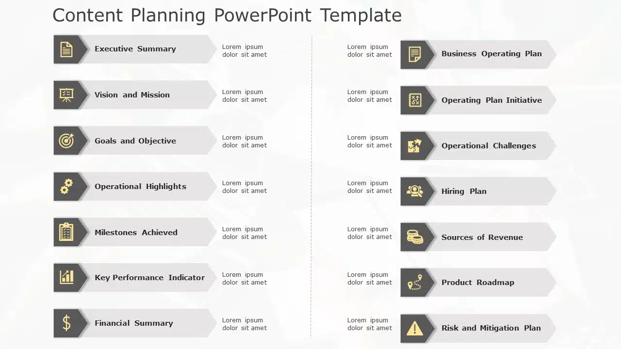 Content Planning 01 PowerPoint Template & Google Slides Theme