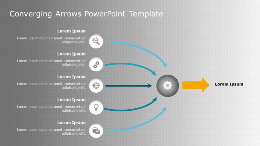 Converging Arrows 01 PowerPoint Template